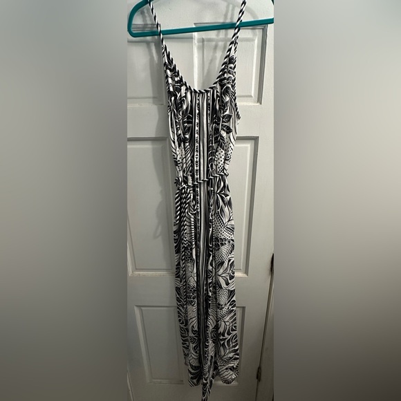 Farm Rio Off-White Monochrome Jumpsuit, Medium NWT - Picture 8 of 9